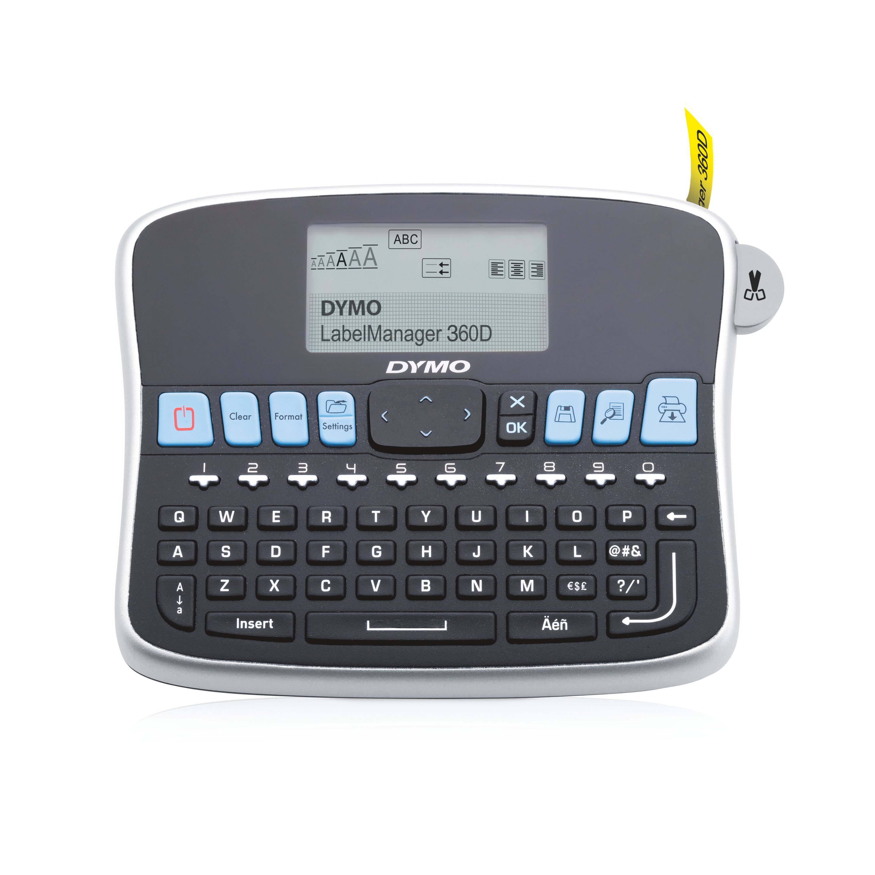 صانع ملصقات محمول قابل لإعادة الشحن DYMO LabelManager 360D